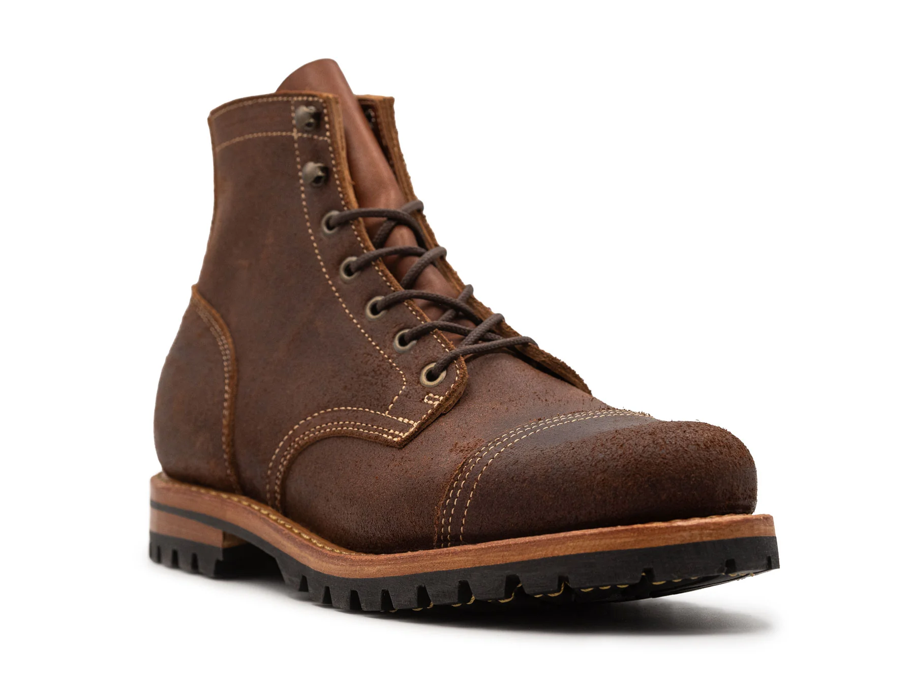 Brown Oiled Rough Out | Cap Toe - Image 3