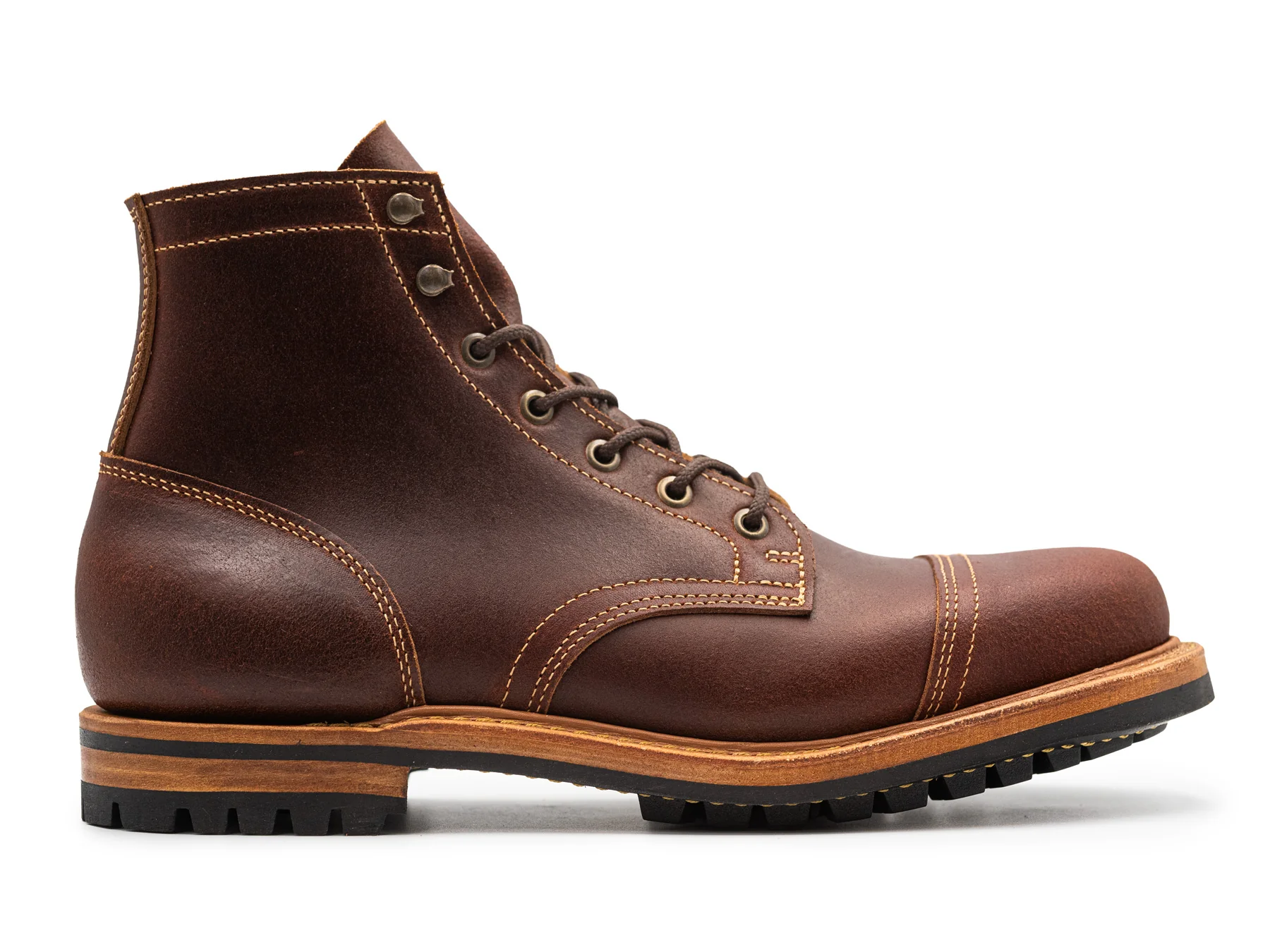 Chestnut Waxed Flesh Cap Toe | 9.5D