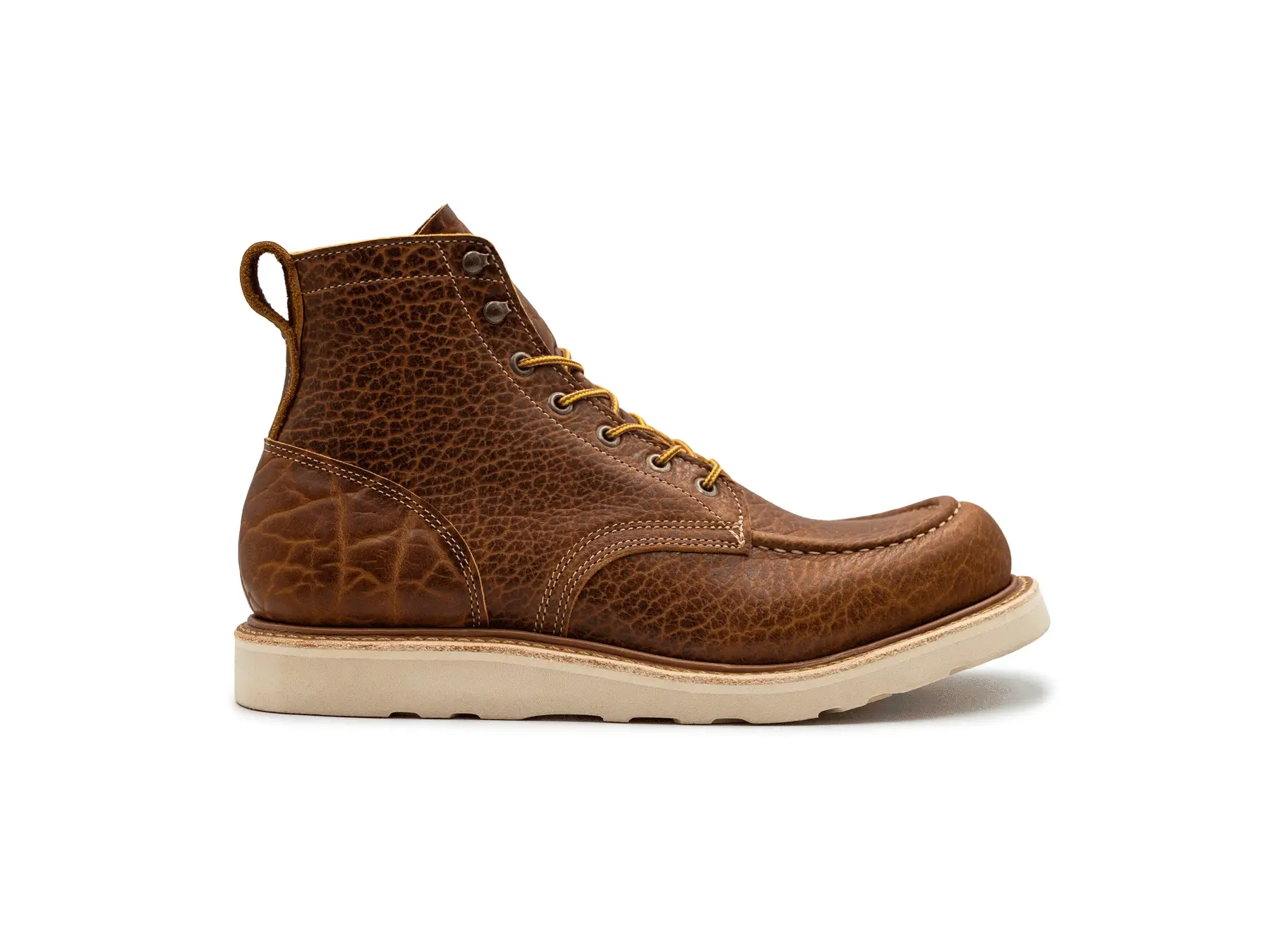 Cognac Shrunken Bison | Moc Toe - Image 3